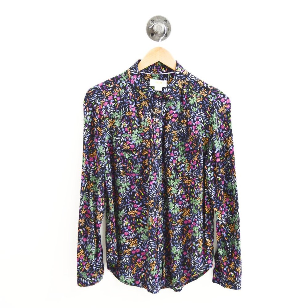 Maeve Print Button Down Top #196-57
